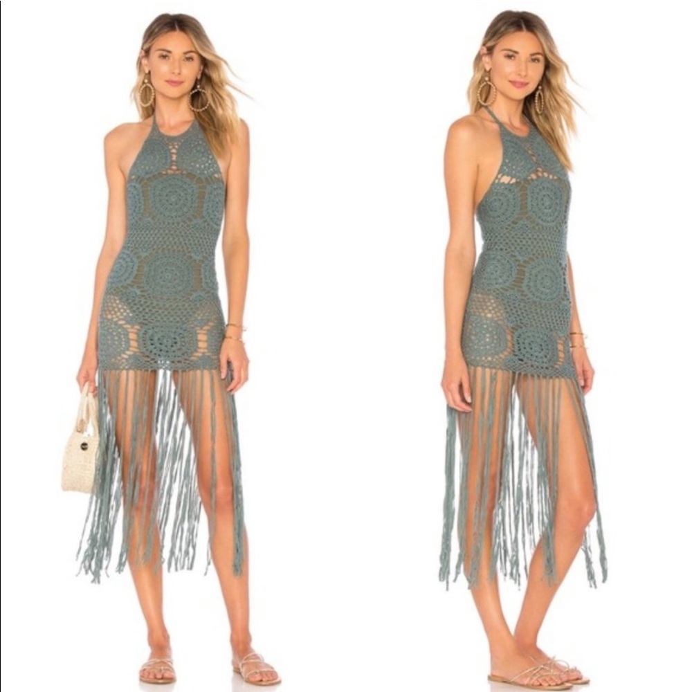 Majorelle amy crochet dress
